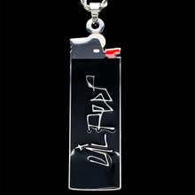 Load image into Gallery viewer, Black 'Ash Is Our Purest Form' Lighter Necklace