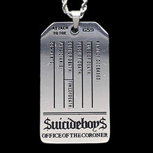 Load image into Gallery viewer, Black 'G59 Toe Tag' Necklace