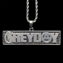 Load image into Gallery viewer, Iced 'Grey Day 24' Box Necklace