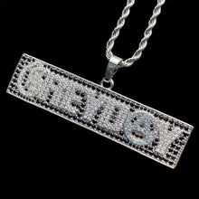 Load image into Gallery viewer, Iced 'Grey Day 24' Box Necklace