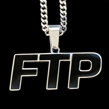 Load image into Gallery viewer, Black 'FTP' Necklace