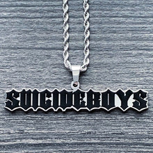 Load image into Gallery viewer, Black 'SUICIDEBOYS' Necklace