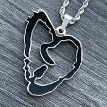 Load image into Gallery viewer, Black 'Heartbreak' Necklace
