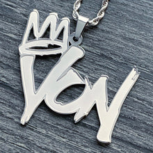 Load image into Gallery viewer, Etched 'King Von' Necklace