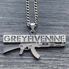 Load image into Gallery viewer, Etched 'AK' Necklace