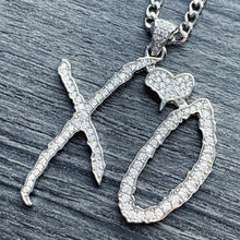 Load image into Gallery viewer, Iced Out 'XO' Necklace