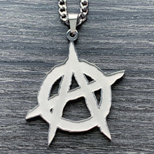 Load image into Gallery viewer, Etched 'Anarchy' Necklace