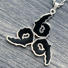 Load image into Gallery viewer, Black &#39;9 Club&#39; Necklace
