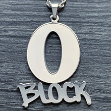 Load image into Gallery viewer, Etched 'O Block' Necklace