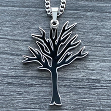 Load image into Gallery viewer, Black 'Tree of Life' Necklace
