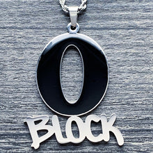 Load image into Gallery viewer, Black 'O Block' Necklace