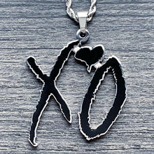 Load image into Gallery viewer, Black 'XO' Necklace
