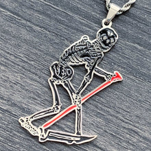 Load image into Gallery viewer, Black 'Skeleton' Necklace