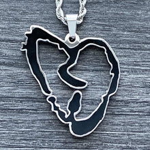Load image into Gallery viewer, Black 'Heartbreak' Necklace