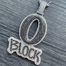 Load image into Gallery viewer, Black Ice 'O Block' Necklace