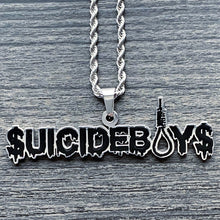 Load image into Gallery viewer, Black '$UICIDEBOY$' Necklace