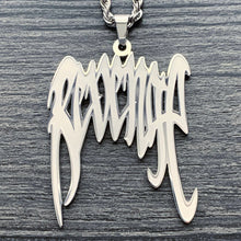 Load image into Gallery viewer, Etched &#39;Revenge&#39; Necklace

