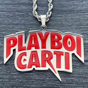 Red 'Playboi Carti' Necklace