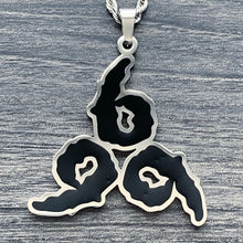 Load image into Gallery viewer, Black &#39;9 Club&#39; Necklace
