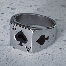 Load image into Gallery viewer, 'Ace of Spades' Ring