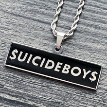 Load image into Gallery viewer, Black '$UICIDEBOY$' Necklace
