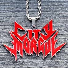 Load image into Gallery viewer, Red 'City Morgue' Necklace