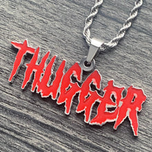 Load image into Gallery viewer, Red 'THUGGER' Necklace