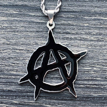 Load image into Gallery viewer, Black &#39;Anarchy&#39; Necklace
