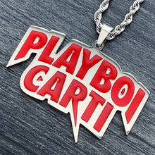 Load image into Gallery viewer, Red 'Playboi Carti' Necklace