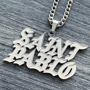 Etched 'Saint Pablo' Necklace
