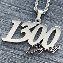 Load image into Gallery viewer, Black '1300' Necklace