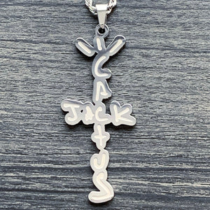 Etched 'Cactus Jack' Necklace