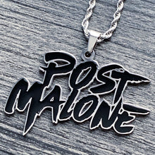 Load image into Gallery viewer, Black 'Post Malone' Necklace
