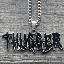 Load image into Gallery viewer, Black 'THUGGER' Necklace