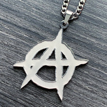 Load image into Gallery viewer, Etched 'Anarchy' Necklace