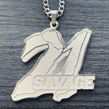 Load image into Gallery viewer, &#39;21 SAVAGE&#39; Necklace
