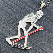 Load image into Gallery viewer, White 'Skeleton' Necklace