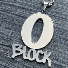 Load image into Gallery viewer, Etched 'O Block' Necklace