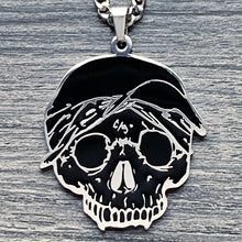 Load image into Gallery viewer, Black 'G59 Skull' Necklace