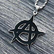 Load image into Gallery viewer, Black &#39;Anarchy&#39; Necklace
