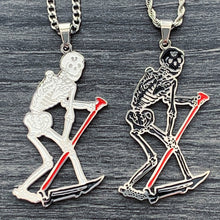 Load image into Gallery viewer, Black 'Skeleton' Necklace