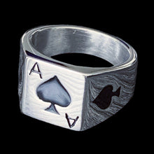 Load image into Gallery viewer, 'Ace of Spades' Ring