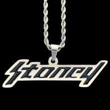 Load image into Gallery viewer, Black 'Stoney' Necklace