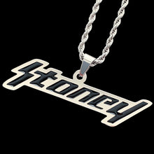 Load image into Gallery viewer, Black 'Stoney' Necklace