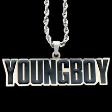 Load image into Gallery viewer, Black 'YOUNGBOY' Necklace