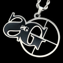 Load image into Gallery viewer, Black 'SG' Necklace