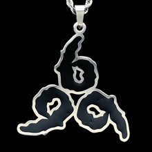 Load image into Gallery viewer, Black '9 Club' Necklace
