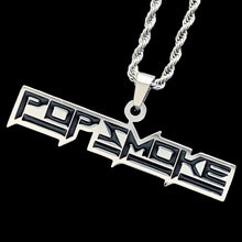Load image into Gallery viewer, Black &#39;Pop Smoke&#39; Necklace
