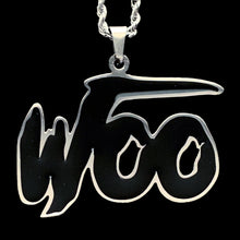 Load image into Gallery viewer, Black &#39;WOO&#39; Necklace
