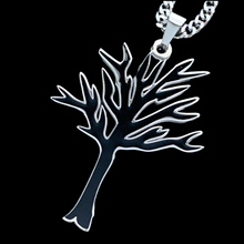 Load image into Gallery viewer, Black &#39;Tree of Life&#39; Necklace
